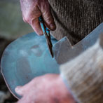 James Crombie in his workshop 2018